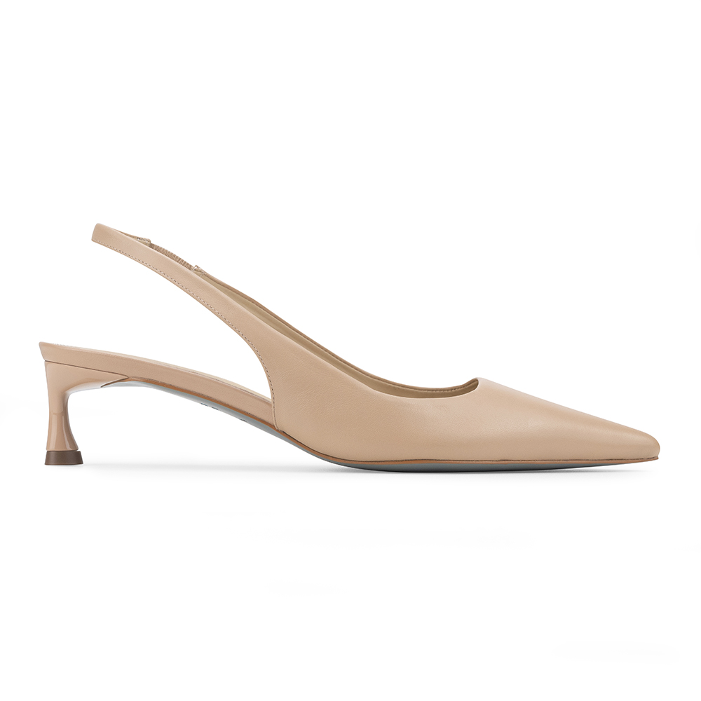 Scarpin Slingback Stefania Pelica Nude