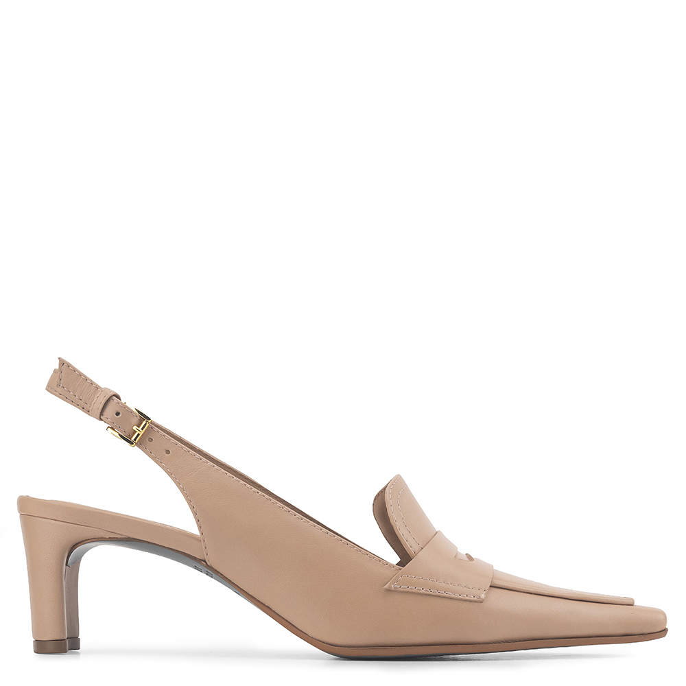 Scarpin Slingback Borgia Pelica Nude