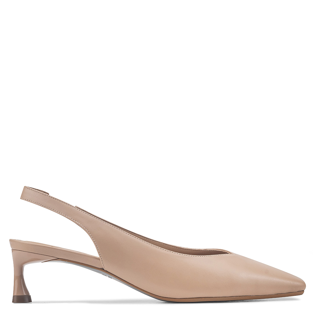 Scarpin Slingback Twins Pelica Nude