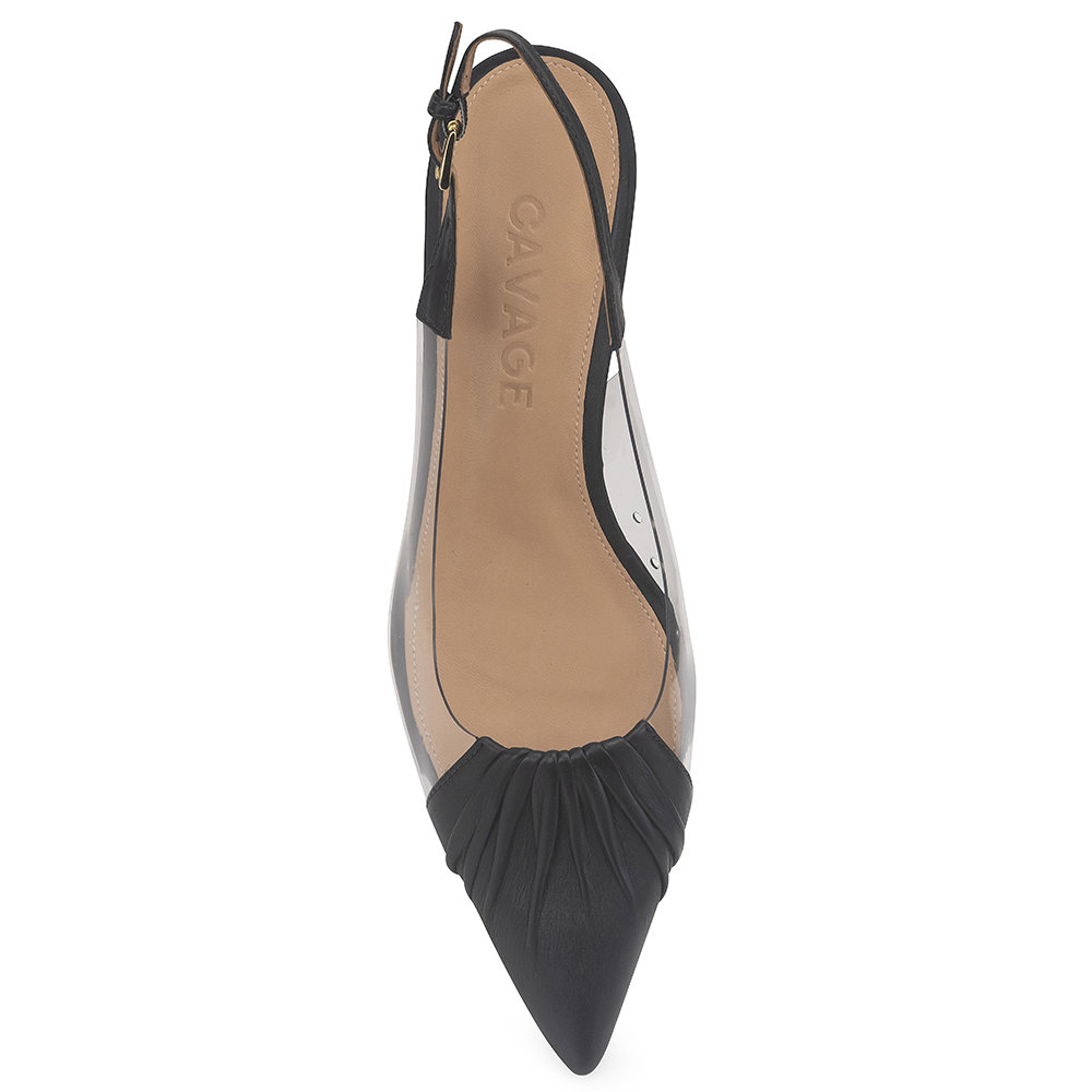 Scarpin Slingback Dóris Pelica Preto