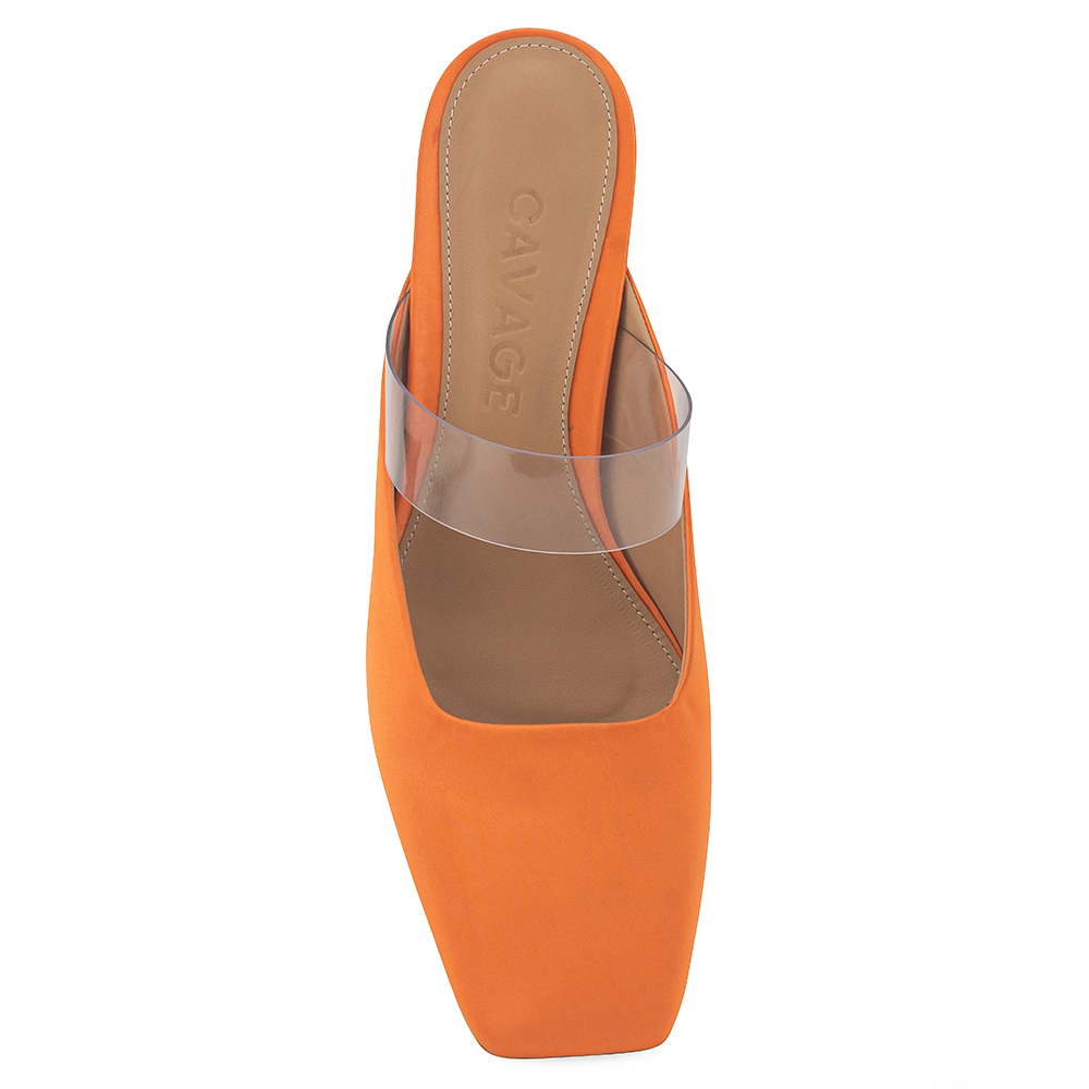 Mule Violette Cetim Laranja